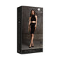 Le Desir Shade Kala XXXVII 2-Piece with Turtleneck, Crop Top & Skirt Black O/S
