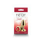 Rear Assets Petite Metal Anal Plug Gold/Red
