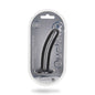 Shots Ouch! Smooth Silicone 6 in. G-Spot Dildo Gunmetal