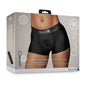 Ouch! Vibrating Strap-on Boxer Black M/L