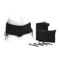 SpareParts Sasha Cinch Booty Short Harness Black Size XXS