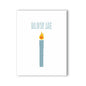 Blow Me Candle Naughty Kard