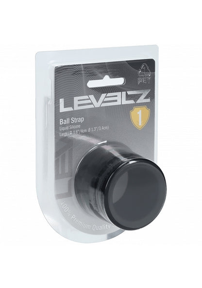 LEVELZ Liquid Silicone Ball Strap Large 34mm Black