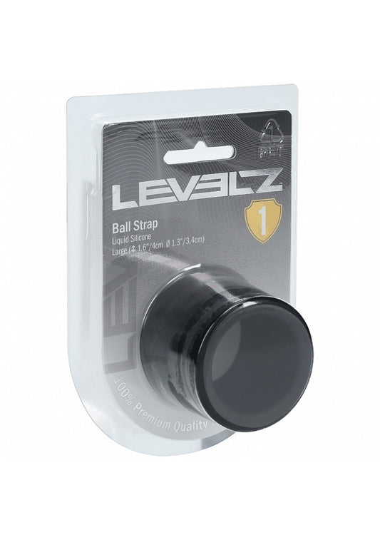 LEVELZ Liquid Silicone Ball Strap Large 34mm Black