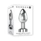 Gender X Rockin' Metal Plug XL Rechargeable Vibrating Anal Plug Aluminum Silver