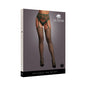 Le Desir Fishnet and Lace Garterbelt Stockings Midnight Green O/S