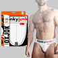 Oxballs Oxjok Hunker Comfy-Pouch Slider-Strap Jock White Snow M
