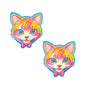 Neva Nude Glitter Purrfection Kitty Cat Nipple Pasties
