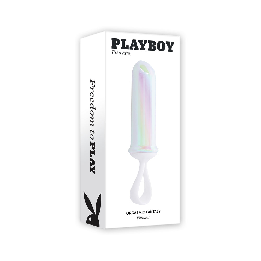 Playboy Orgasmic Fantasy Rechargeable Bullet Vibrator Pearl
