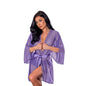 Magic Silk Sheer Passion Flutter Sleeve Robe Very Peri L/XL
