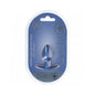 Ouch! Smooth Silicone Anal Plug Small 2.6 in. Metallic Blue