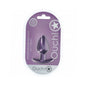 Ouch! Smooth Silicone Anal Plug Medium 3.1 in. Metallic Purple
