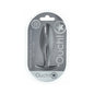 Ouch! Smooth Silicone Oval Anal Plug 4.6 in. Gun Metal