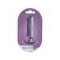 Ouch! Smooth Silicone Oblong Anal Plug 4.6 in. Metallic Purple