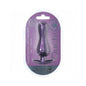 Ouch! Smooth Silicone Curvy Anal Plug 4.6 in. Metallic Purple
