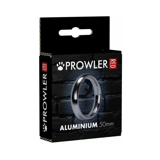 Prowler RED Aluminum Silver 50mm Ring