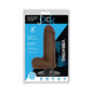 JOCK 6 in. Vibrating Dildo with Balls Dark