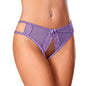 Magic Silk Sweetums Crotchless Low Rise Panty Grape L/XL