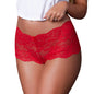 Magic Silk Sweetums Lace Boy Short Cherry S/M