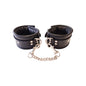 Rouge Padded Leather Wrist Cuffs Black/Black