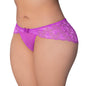 Magic Silk Butterfly Fantasies Boy Short Neon Purple Queen Size