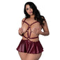 Lust Fetish Iris Burgundy Queen Size