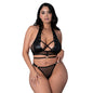 Lust Fetish Double Crossed Nadia Black Queen Size