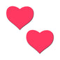 Pastease Love: Glow-in-the-Dark Neon Pink Heart Pasties Nipple Covers