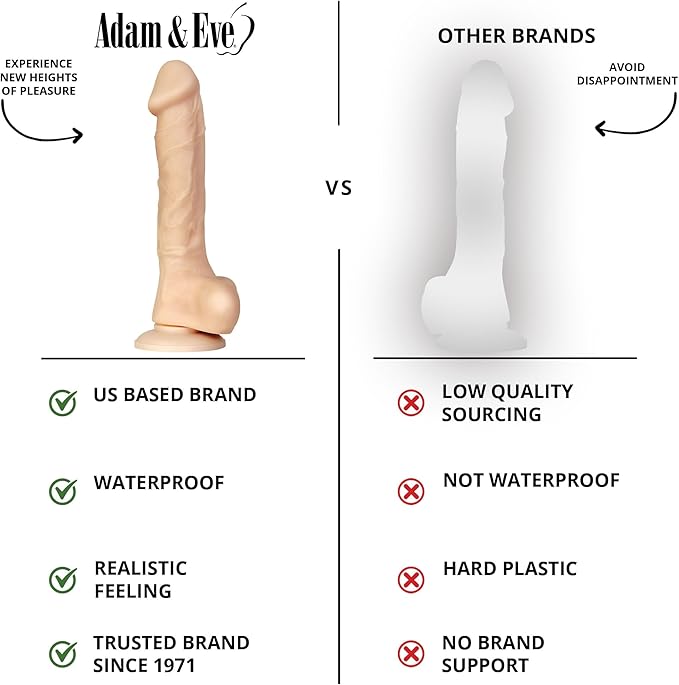 Adam & Eve Adam's Cock 10 in. Dildo (Bag Packaging)