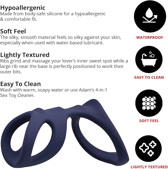 Adam & Eve Adam's Ridged Cage (Bag Packaging)