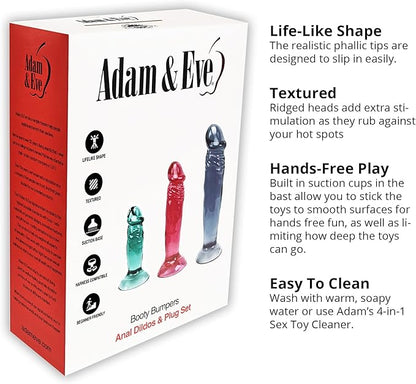 Adam & Eve Booty Bumpers Dildo & Plug Kit