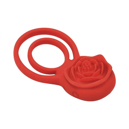 Adam & Eve Double Ring Vibrating Rose Cock Ring