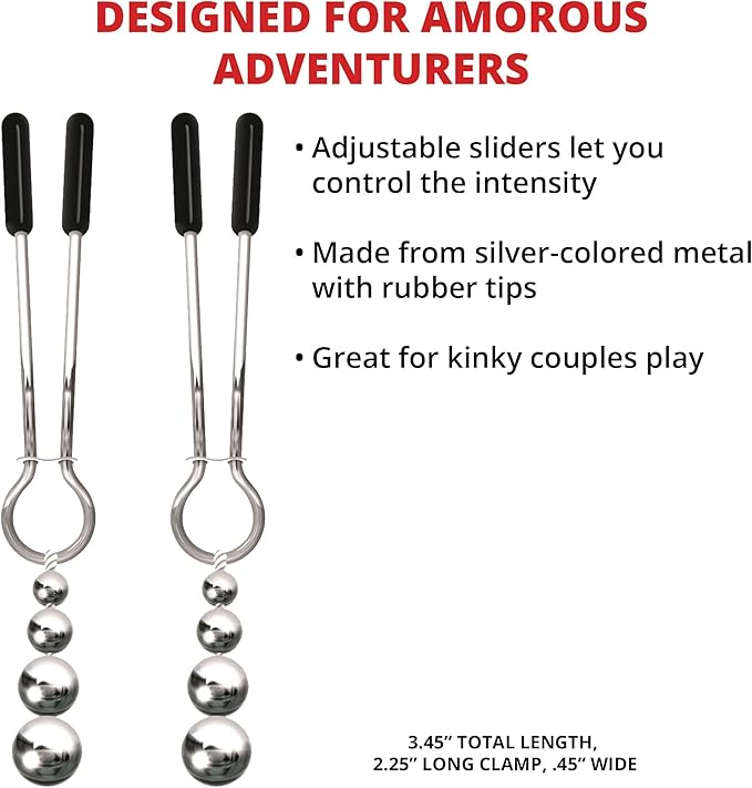 Adam & Eve Eve's Naughty Nipple Clips (Bag Packaging)