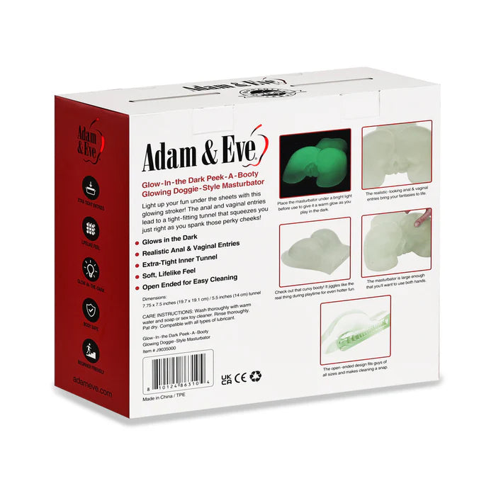Adam & Eve Glow-in-the-Dark Peek-A-Booty