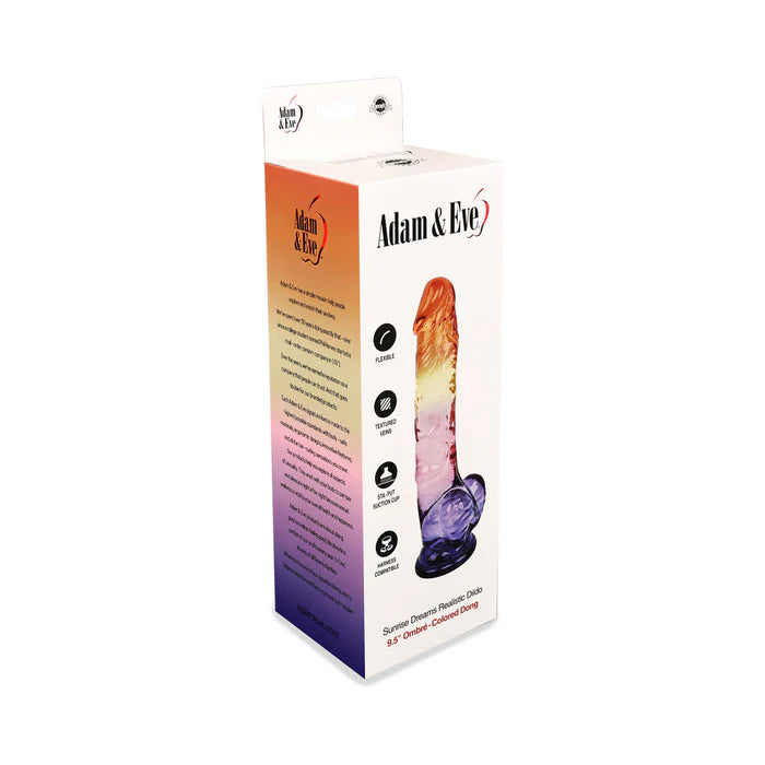 Adam & Eve Realistic Dildo 9.5 in. 3 Colors