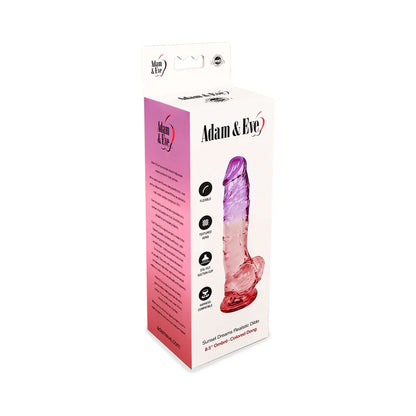 Adam & Eve Realistic Dildo 8.5 in. – Sunrise, Sunset & Seaside Dreams