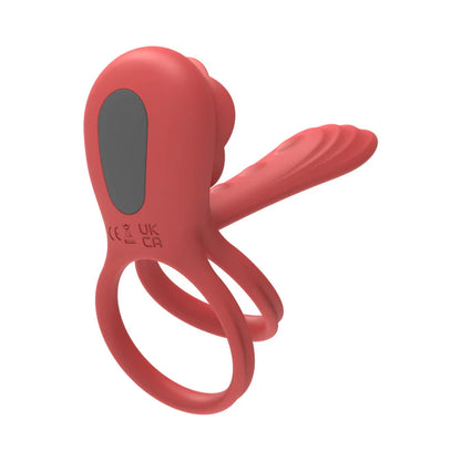 Adam & Eve Vibrating Rose Girth Enhancer Couples Triple Stimulator