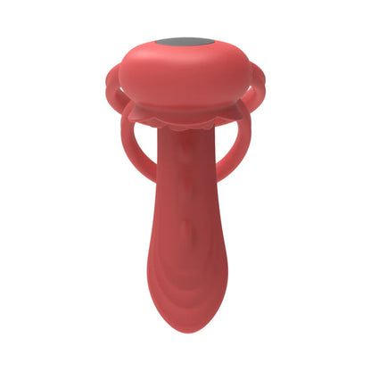 Adam & Eve Vibrating Rose Girth Enhancer Couples Triple Stimulator