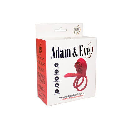 Adam & Eve Vibrating Rose Girth Enhancer Couples Triple Stimulator