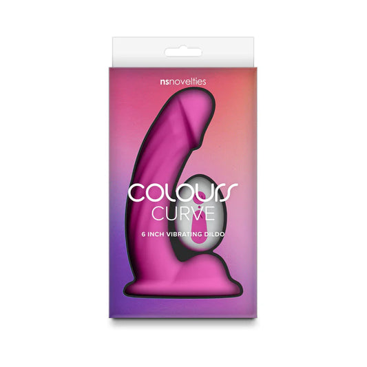 Colours Curve Vibrating 6 in. Dildo