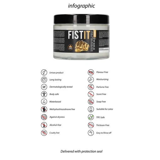 Fist It Water-Based Lubricant 500ml / 17 oz.