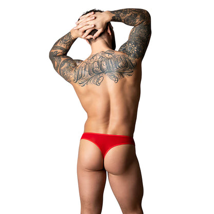 Male Power The Ultimate Duo CRC Open Ring Thong & Cobalt Cock Ring Red