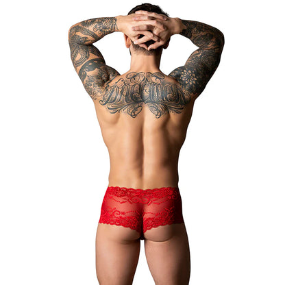 Male Power The Ultimate Duo CRR Mini Short & Red Cock Ring Red