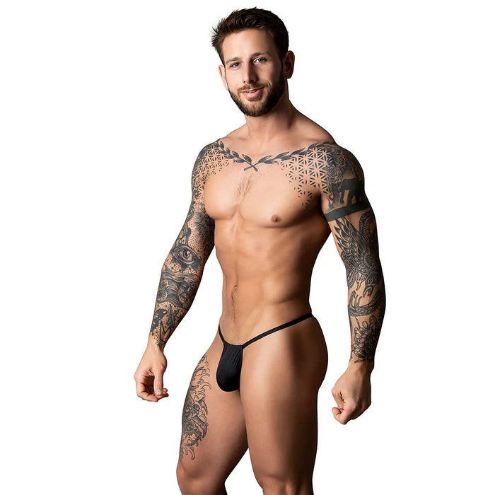 Male Power The Ultimate Duo CRR Pouch G-String & Red Cock Ring Black