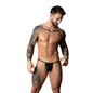 Male Power The Ultimate Duo CRR Pouch G-String & Red Cock Ring Black