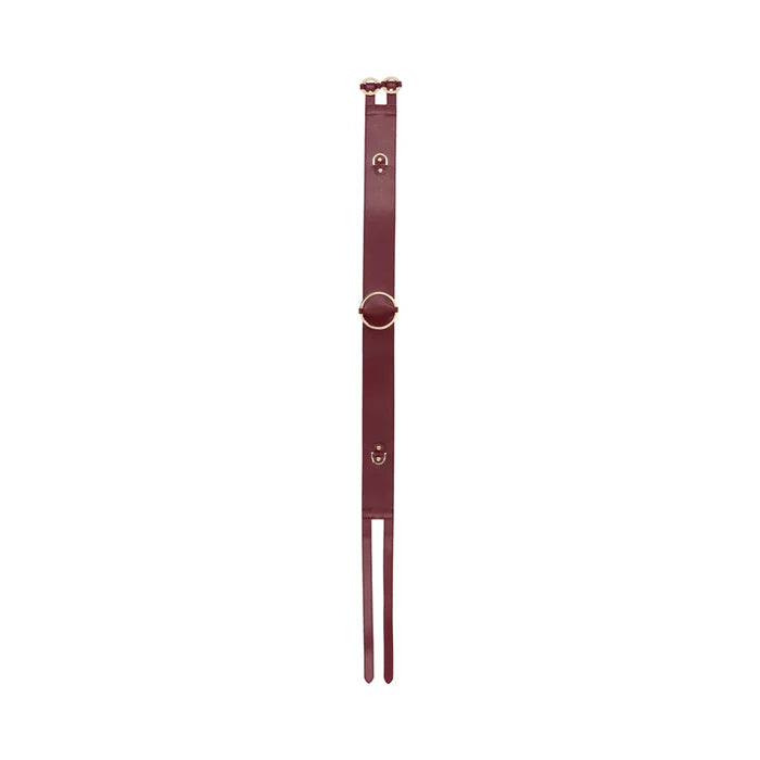 Ouch! Halo Ringed Waist Restraint Belt Burgundy S/M
