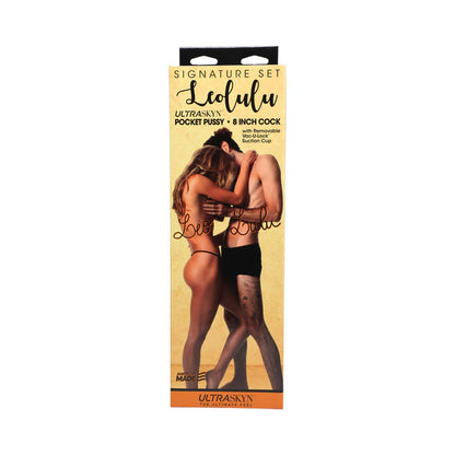 Signature Set Leolulu Leo ULTRASKYN Pocket Pussy & Lulu 8 Inch ULTRASKYN Cock