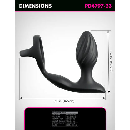 Anal Fantasy Elite Ass-Gasm Gyro-Milk Pro Black