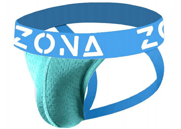 Aqua Vibrant Men’s Jockstrap by Zona – Athletic Support