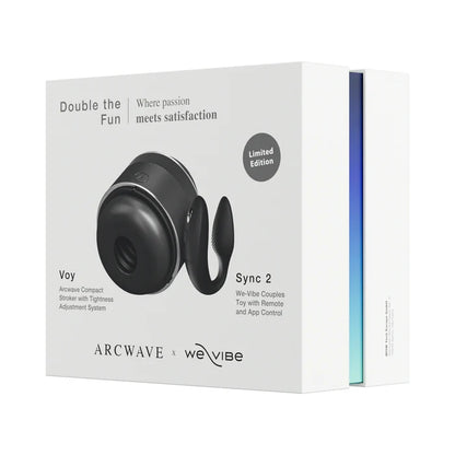 Arcwave x We-Vibe Double the Fun - Voy + Sync 2 Black